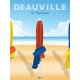 Affiche "Les parasols de Deauville"