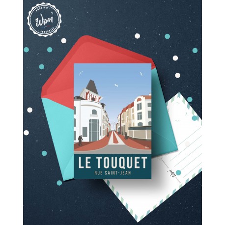 Carte postale "Rue Saint Jean"