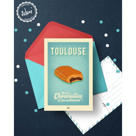 Carte postale "Toulouse :: "la chocolatine"
