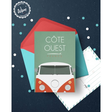 Carte postale "Van vu de face"