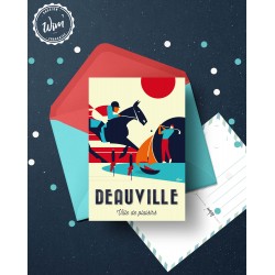 Carte postale "Deauville ville de plaisirs"