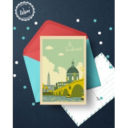 Carte postale "Ô Toulouse"