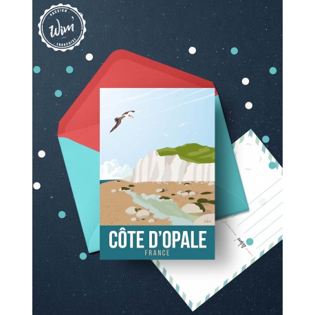 Carte postale "Côte d'Opale"