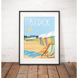 Affiche "Berck Plage"
