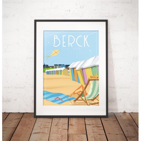 Affiche "Berck Plage"