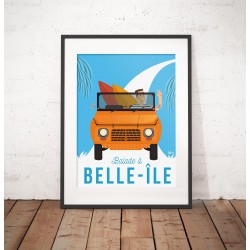 Affiche "Balade à Belle-Ile"