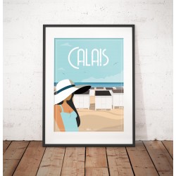 Affiche "La Plage de Calais"