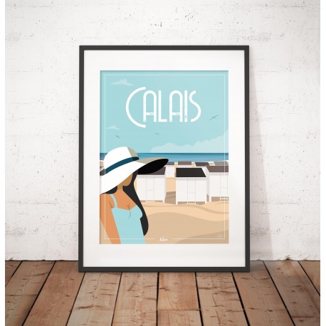 Affiche "La Plage de Calais"