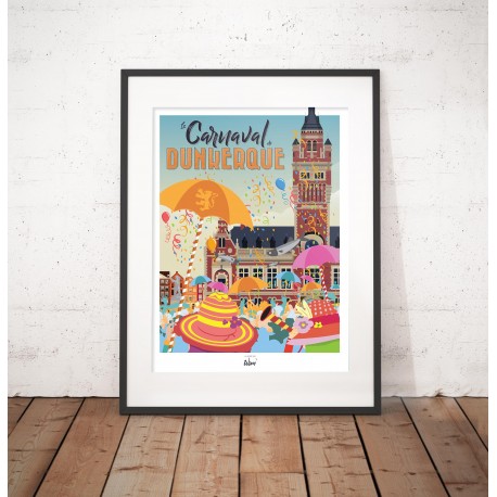 Affiche "Le carnaval de Dunkerque"