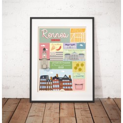 Affiche "Rennes de coeur"