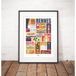 Affiche "Rennes ma ville"