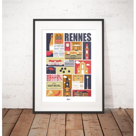 Affiche "Rennes ma ville"