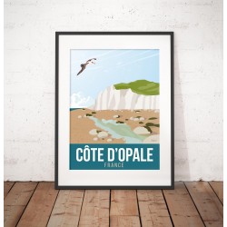 Affiche "Côte d'Opale et Blanc-Nez"