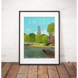 Affiche "Les Hortillonnages d'Amiens"