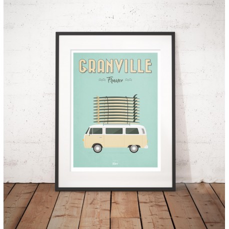 Affiche "Sur la route de Granville"