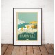 Affiche "Granville plage"