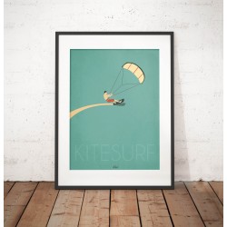 Affiche "Kitesurf"