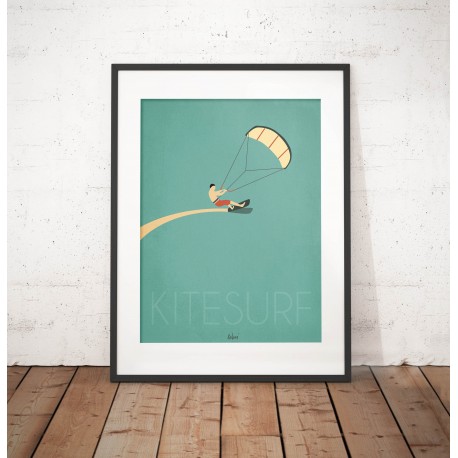 Affiche "Kitesurf"