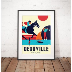 Affiche "Deauville, ville de plaisirs"