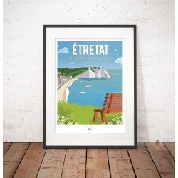 Affiche "Vue sur Etretat"