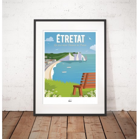 Affiche "Vue sur Etretat"