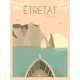 Affiche Etretat "Balade sur la mer"