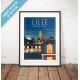 Affiche "Lille - La Lumière du Nord"