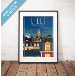 Affiche "Lille - La Lumière du Nord"