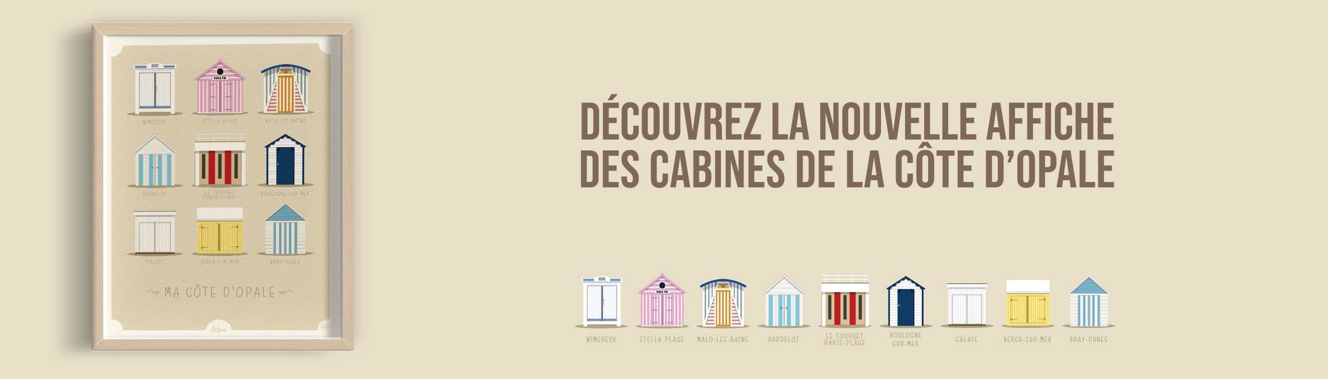 Les Cabines de la Côte d'Opale